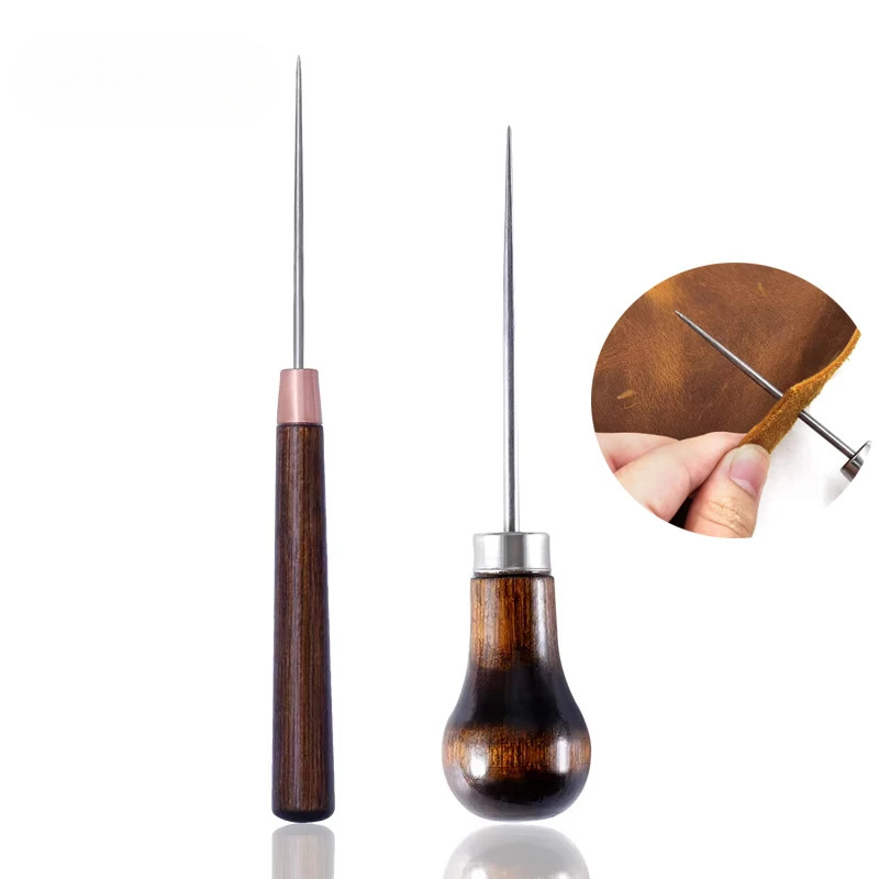 Leatherwork Punching Tool - Wooden Hole Punch Tool for Leather