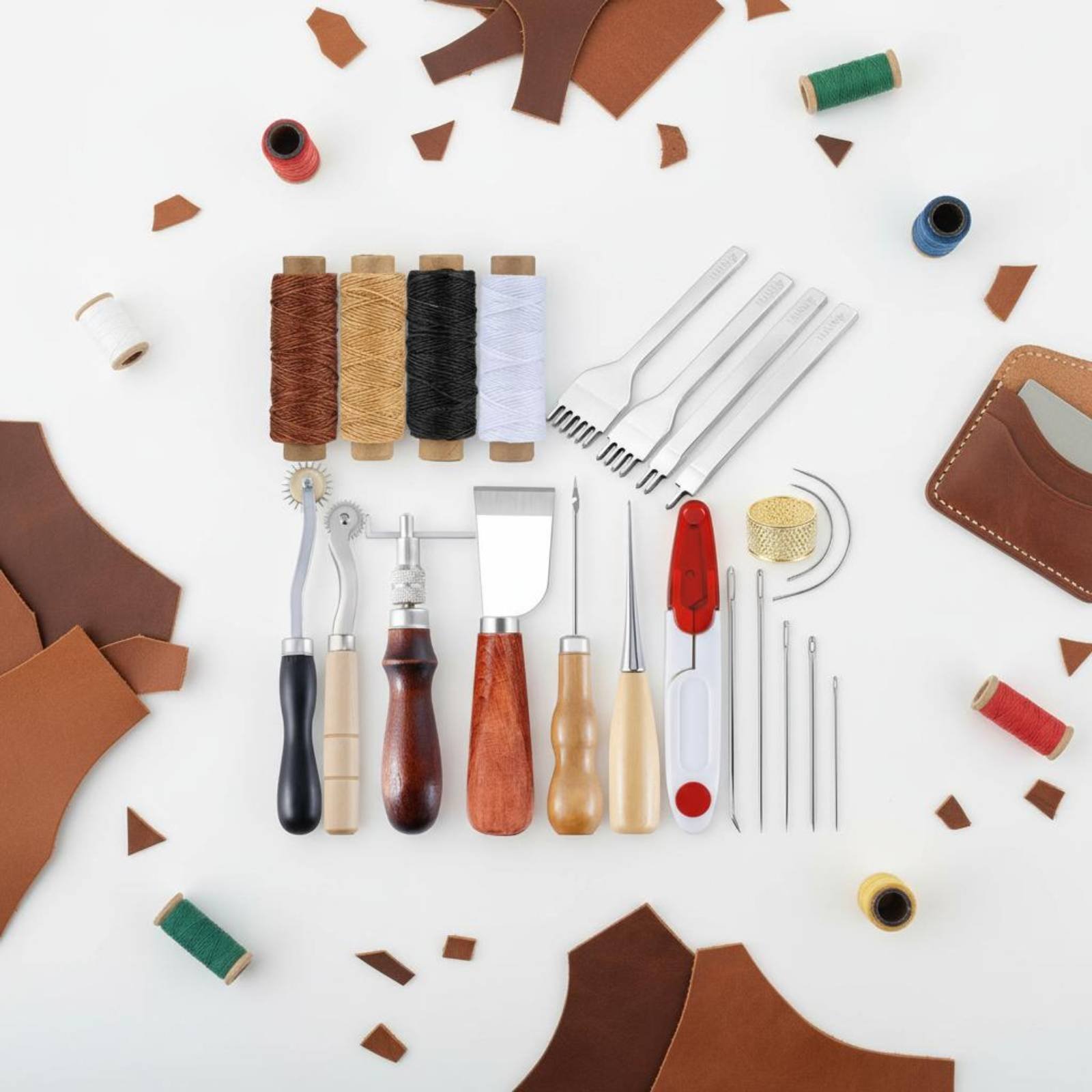 Leatherwork For Beginners - Leather Hand Sewing Tool Set Multi-Functional