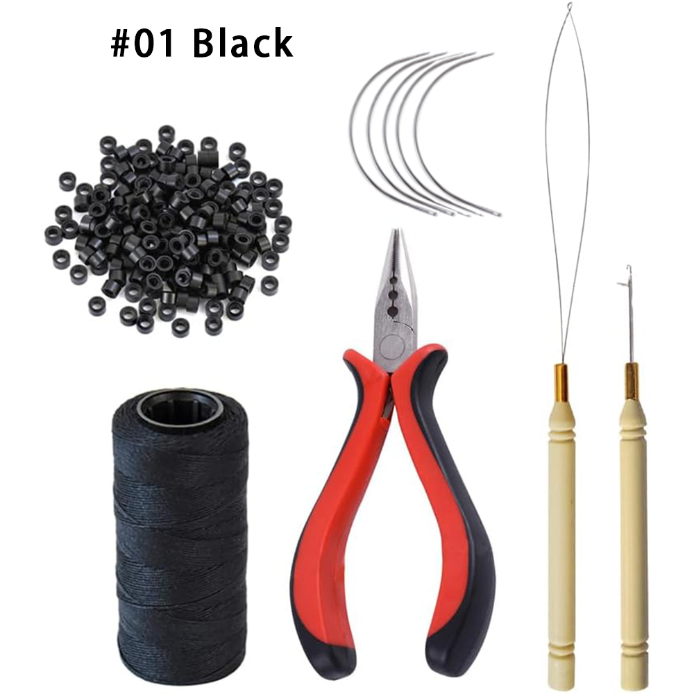 Waxed Thread Linen - Hair Extensions Tool Kit: 1 three