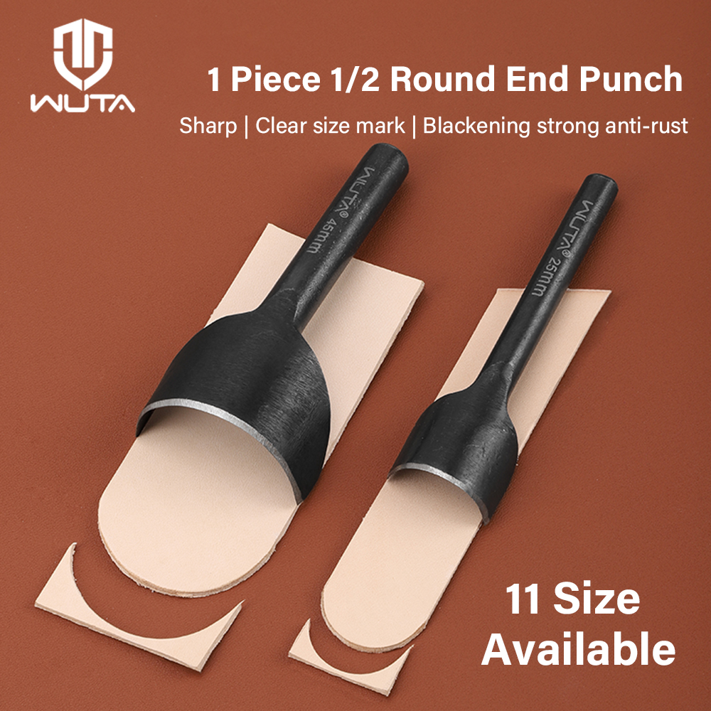 Leatherwork Punching Tool - WUTA Basic Series 1Pc Half-Round Punch
