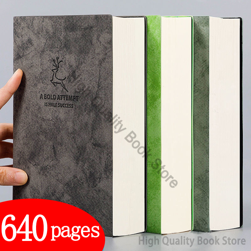 Leatherwork Books - Super Thick Blank Book,80gsm,320sheets Leather Sketchbook