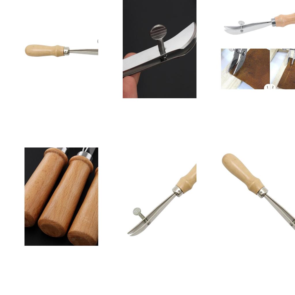 Leatherwork Edge Creaser - Handle Leather Edging Creaser Tool Adjustable