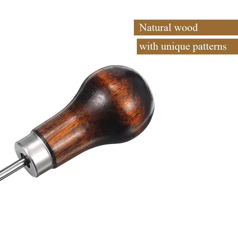 Wooden Hole Punch Tool for Lea - Leatherwork Punching Tool 评论和价格