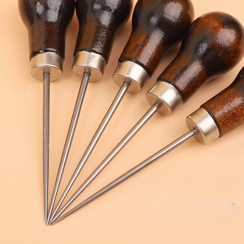 Wooden Hole Punch Tool for Lea - Leatherwork Punching Tool 评论和价格