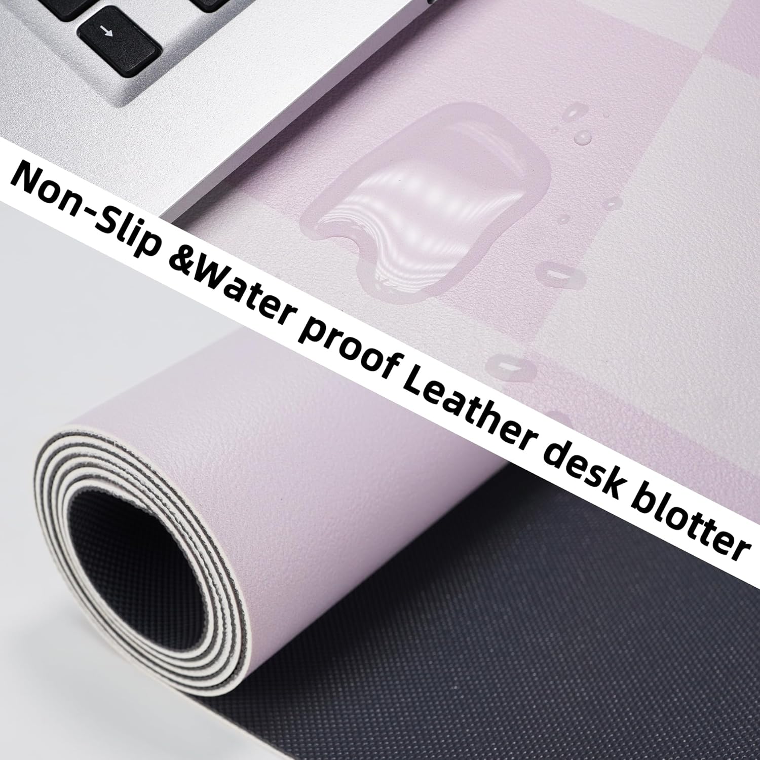 Large Non-Slip Desk Pad, PU Le - Leatherwork Products 评论和价格