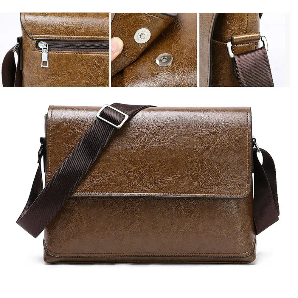 Luxury PU Leather Crossbody Ba - Leather Work Handbag 评论和价格