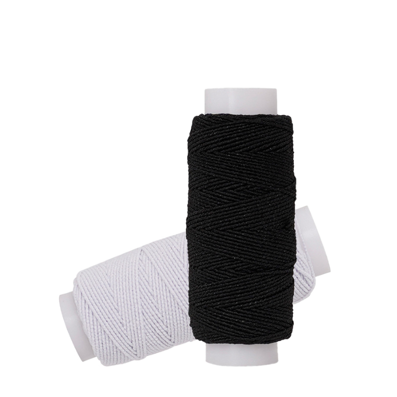 20m Black White  Elastic Threa - Waxed Thread Linen 评论和价格