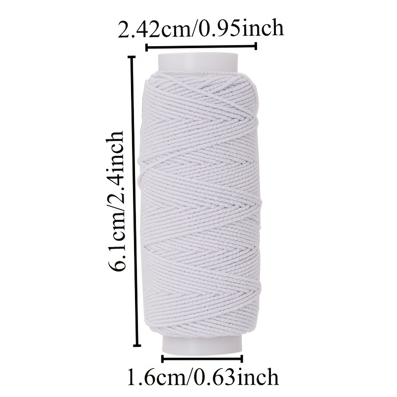 20m Black White  Elastic Threa - Waxed Thread Linen 评论和价格