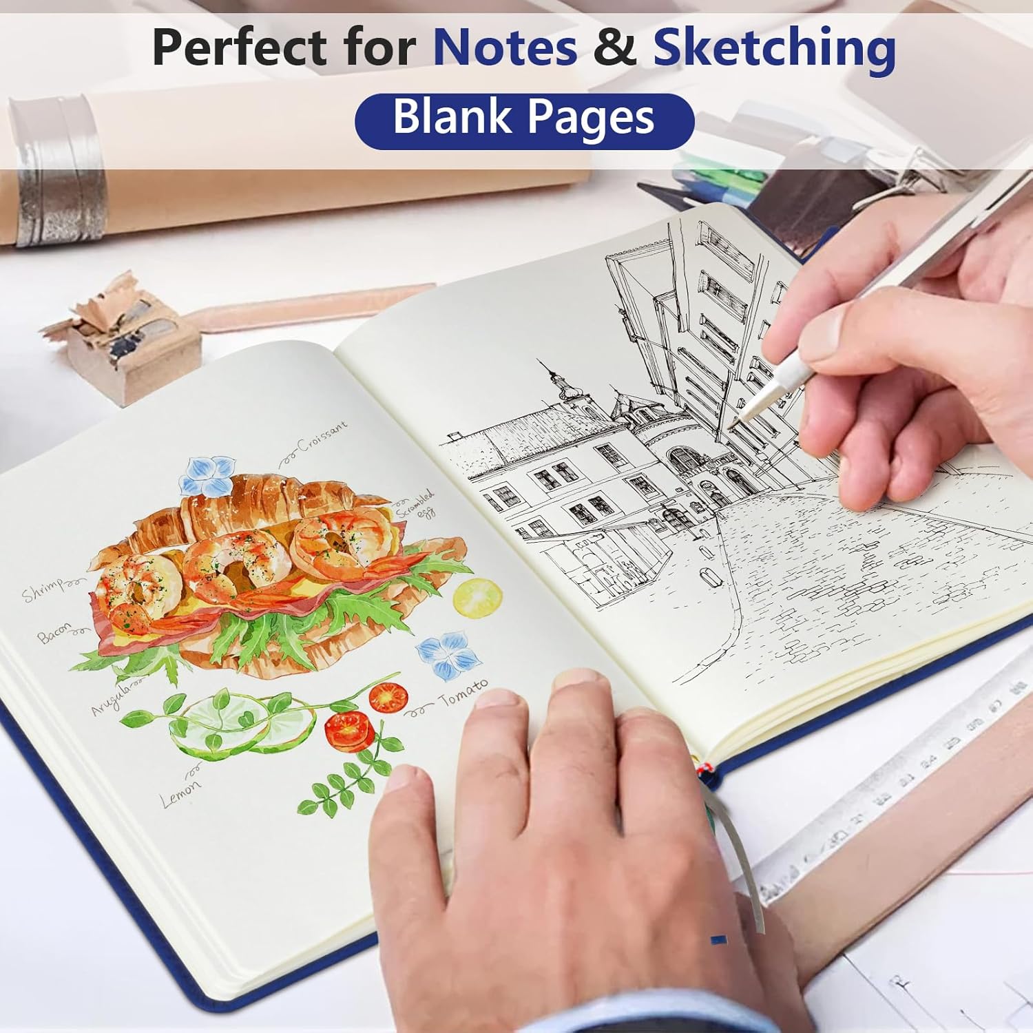 Blank Journal Notebook 160 Pag - Leatherwork Products 评论和价格
