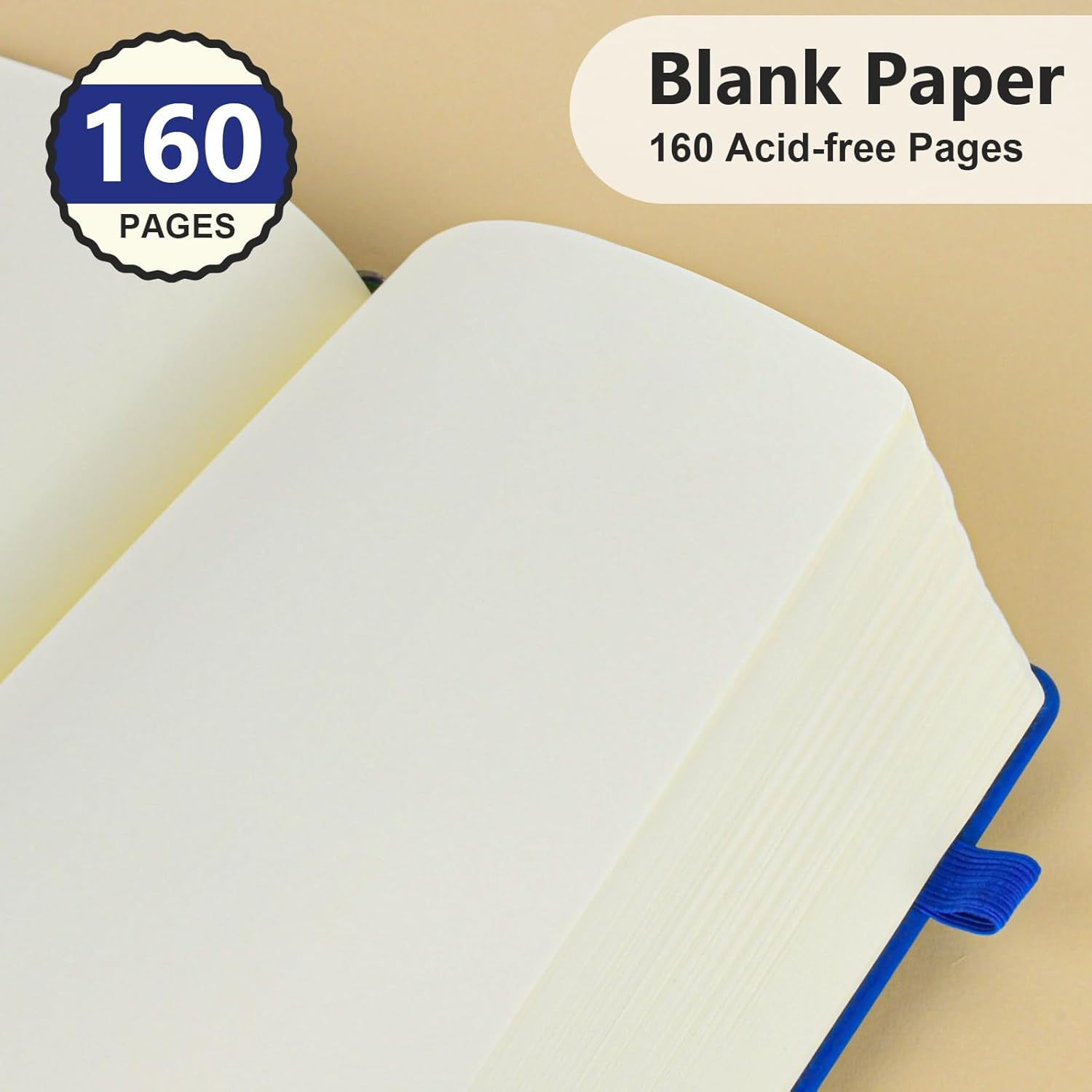 Blank Journal Notebook 160 Pag - Leatherwork Products 评论和价格