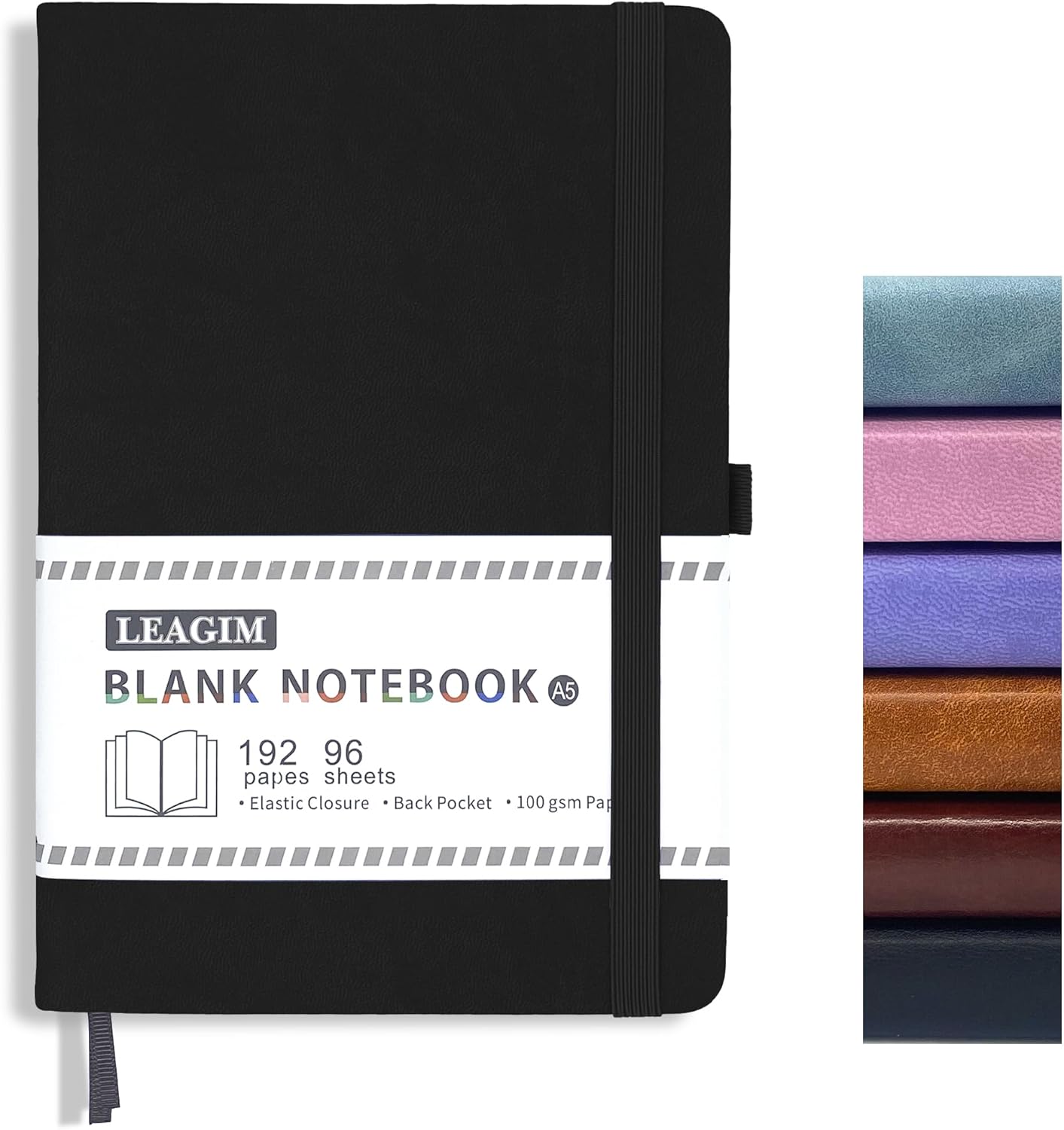 Blank Journal Notebook A5 192  - Leatherwork Books 评论和价格