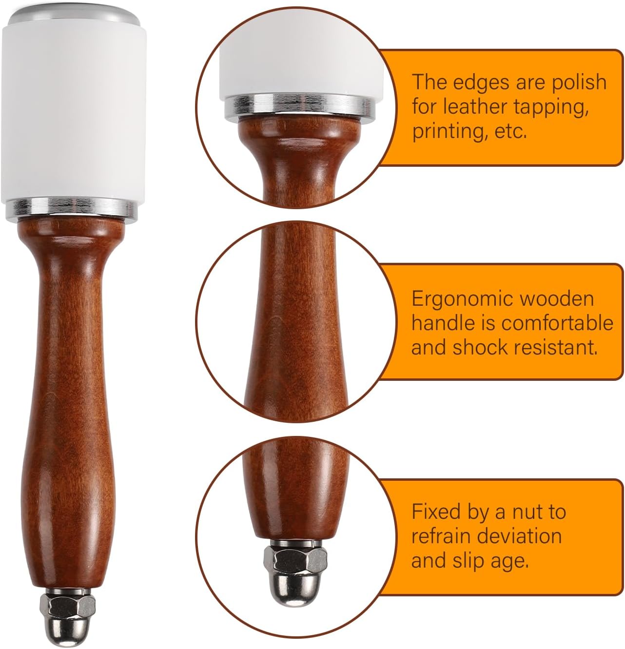 Leather Carving Hammer Nylon H - Leatherwork Products 评论和价格