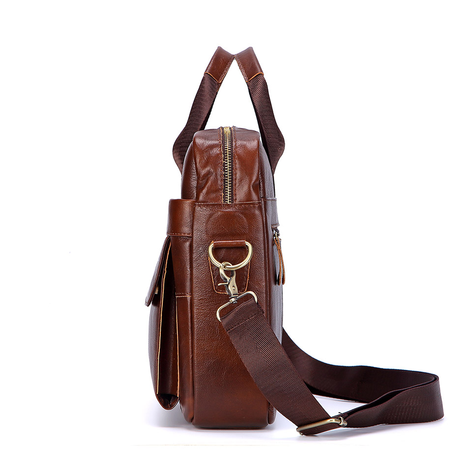 Men Genuine Leather Handbag Fa - Leather Work Handbag 评论和价格
