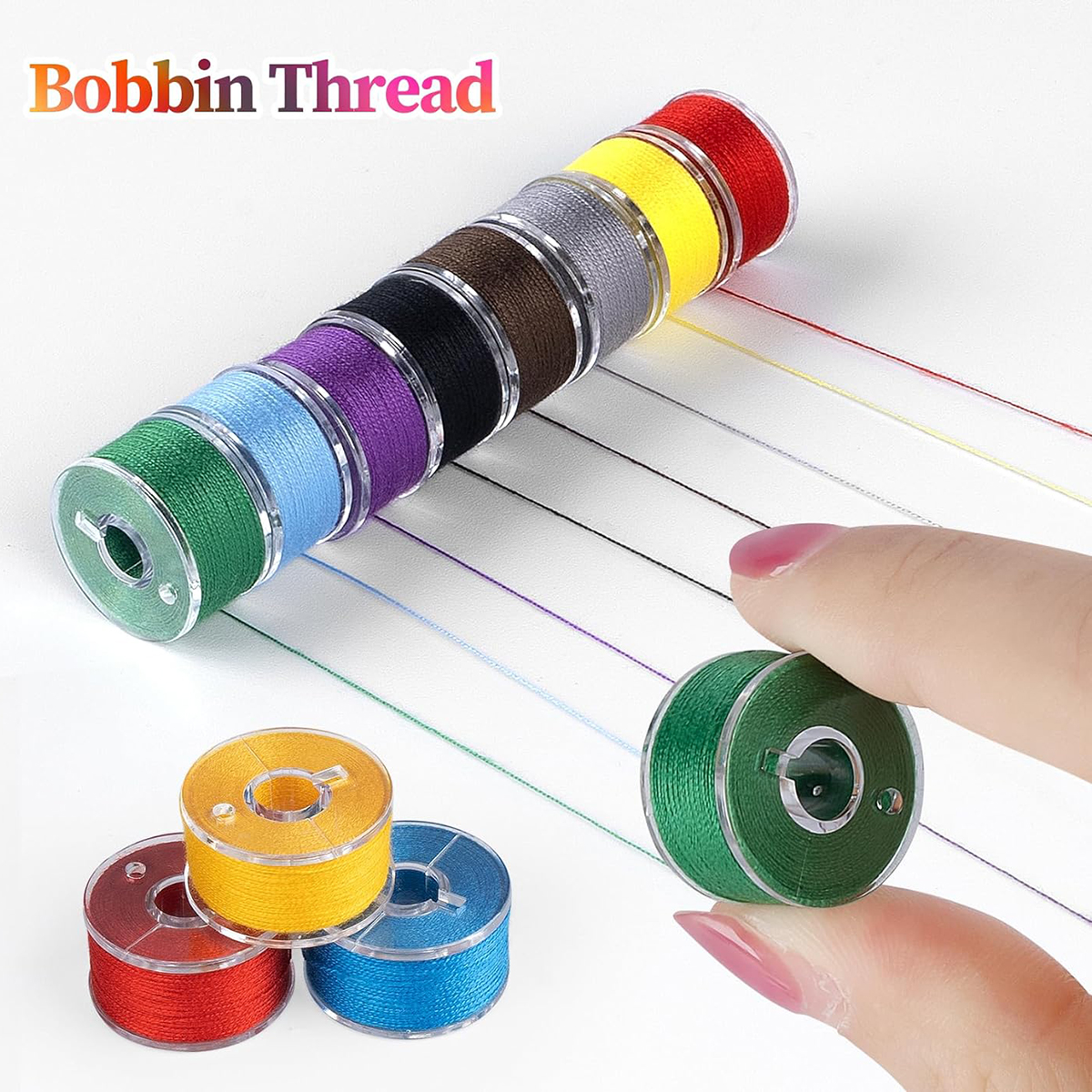 20Pcs Bobbins and Sewing Threa - Waxed Thread Linen 评论和价格