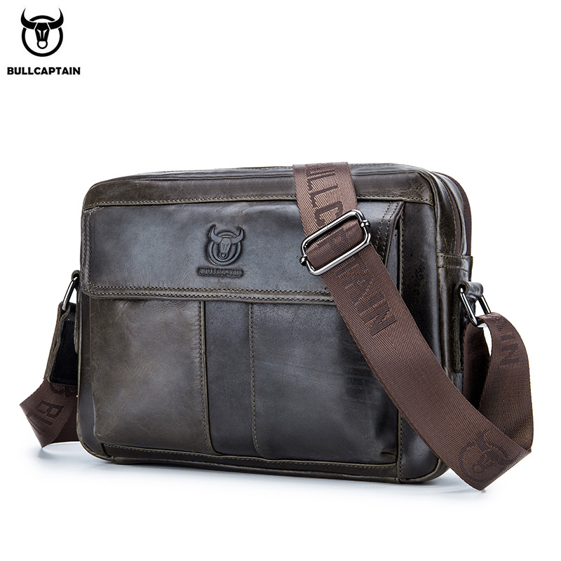 BULLCAPTAIN Genuine Leather Me - Leather Work Handbag 评论和价格