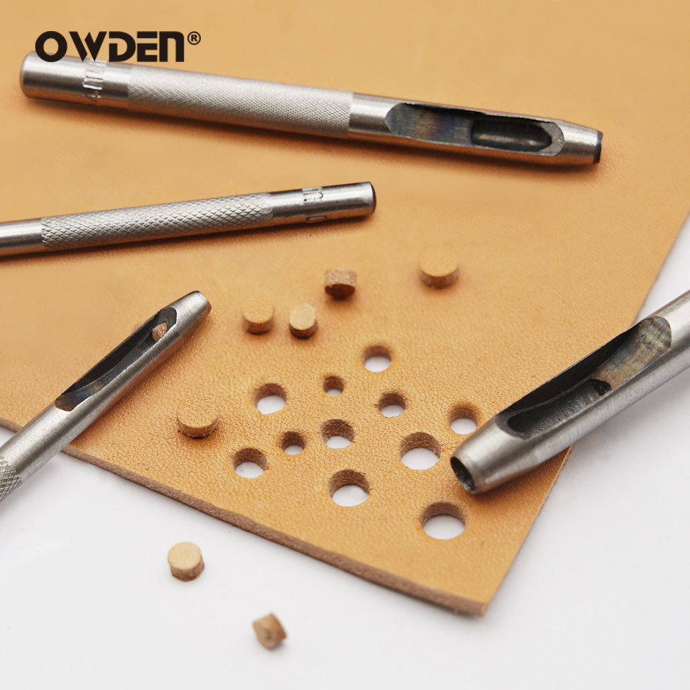 6pcs Leather Hole Punching Too - Leatherwork Punching Tool 评论和价格
