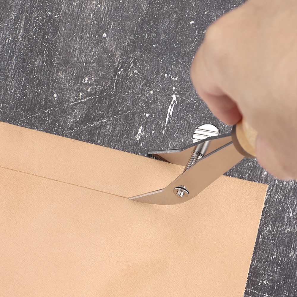 QJH Adjustable Width Leather E - Leatherwork Edge Creaser 评论和价格