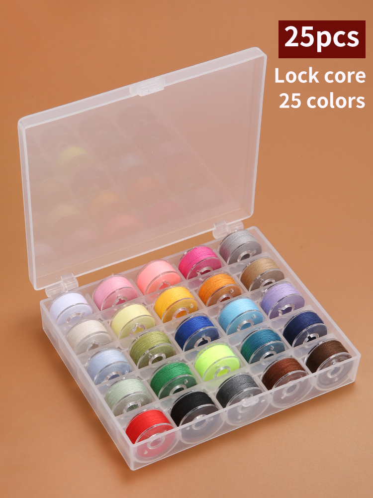 25/36 Colors Set Bobbin Thread - Waxed Thread Linen 评论和价格
