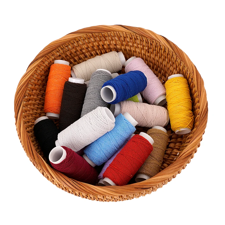 18-Color 0.6mm Ultra-Fine Elas - Waxed Thread Linen 评论和价格