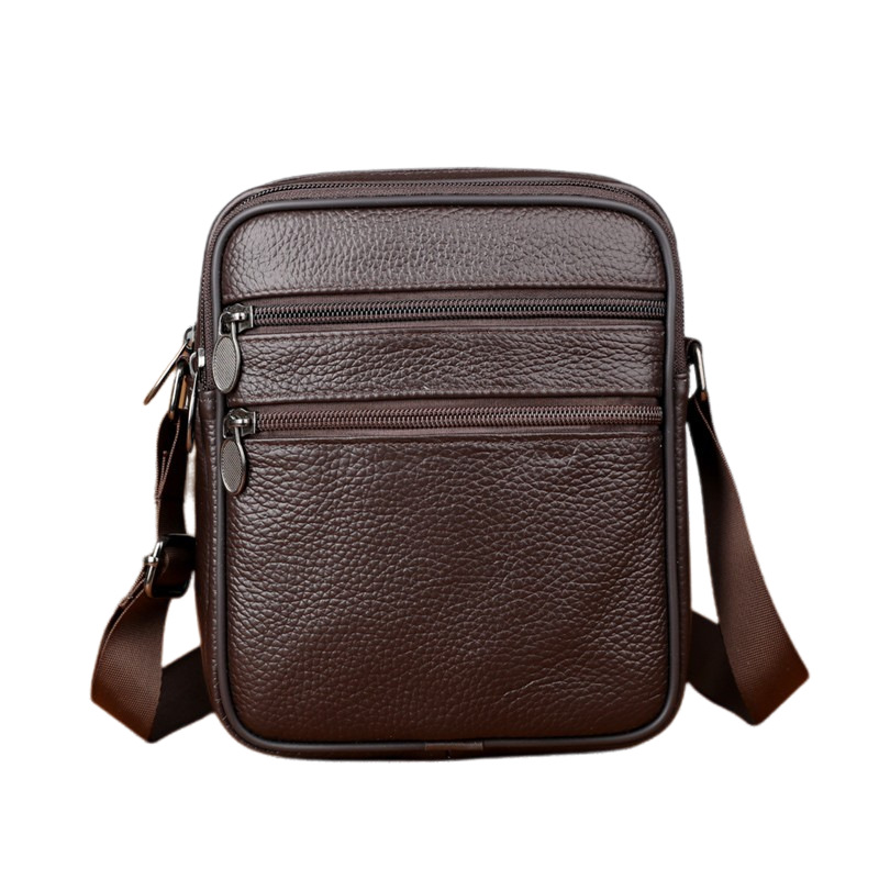 Men's Shoulder Messenger Bag C - Leather Work Handbag 评论和价格