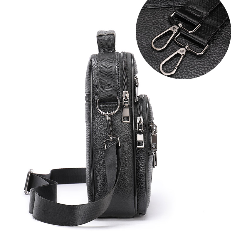 Fashion Men's Shoulder Bag Bla - Leather Work Handbag 评论和价格