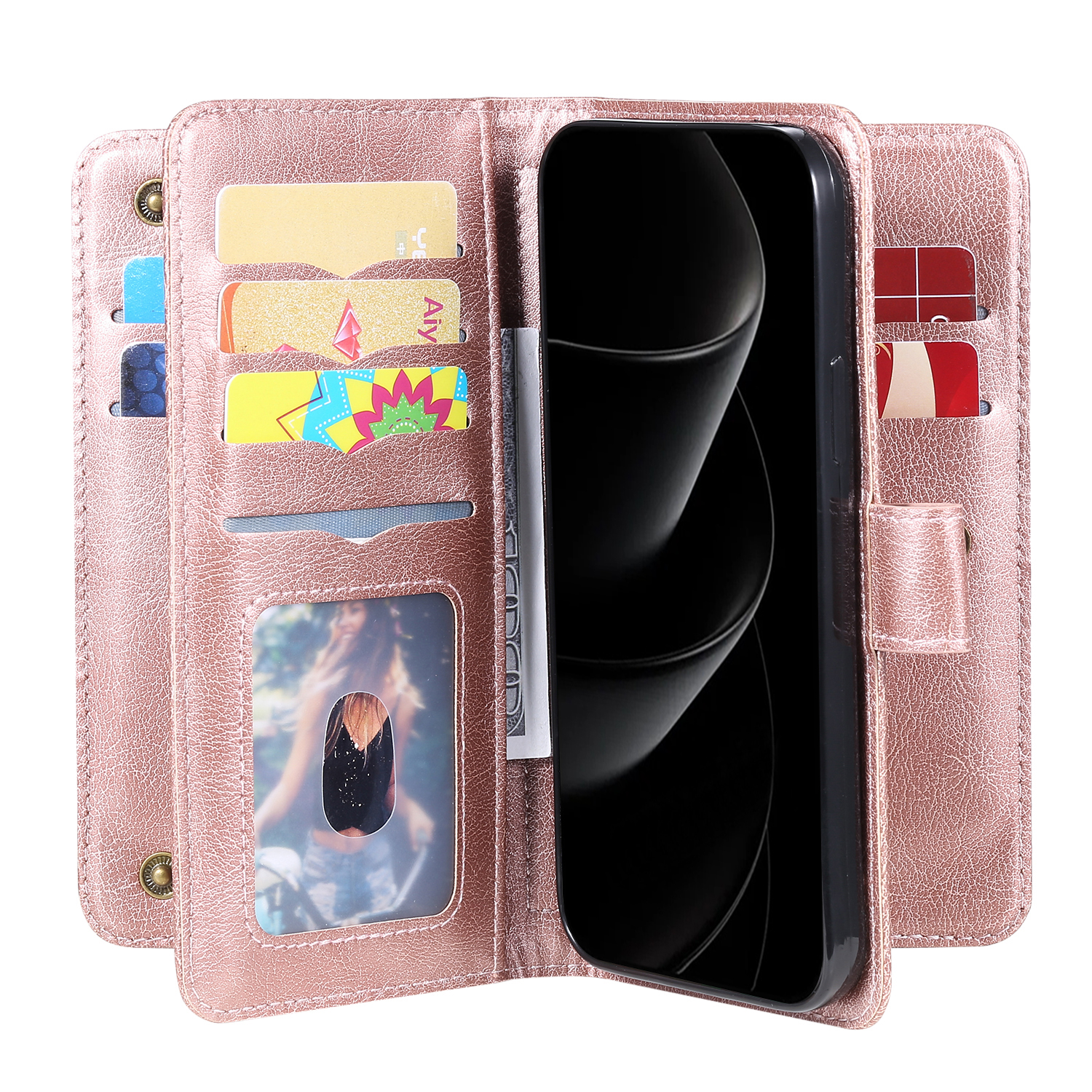 Flip Magnetic Multi Cards Solt - Leatherwork Wallet 评论和价格