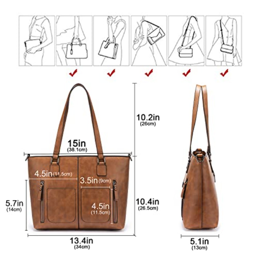 LOVEVOOK Purses Tote Bag for W - Leather Work Handbag 评论和价格