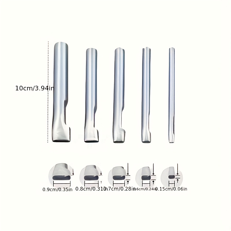 5pcs Leather Oblong Belt Hole  - Leatherwork Punching Tool 评论和价格