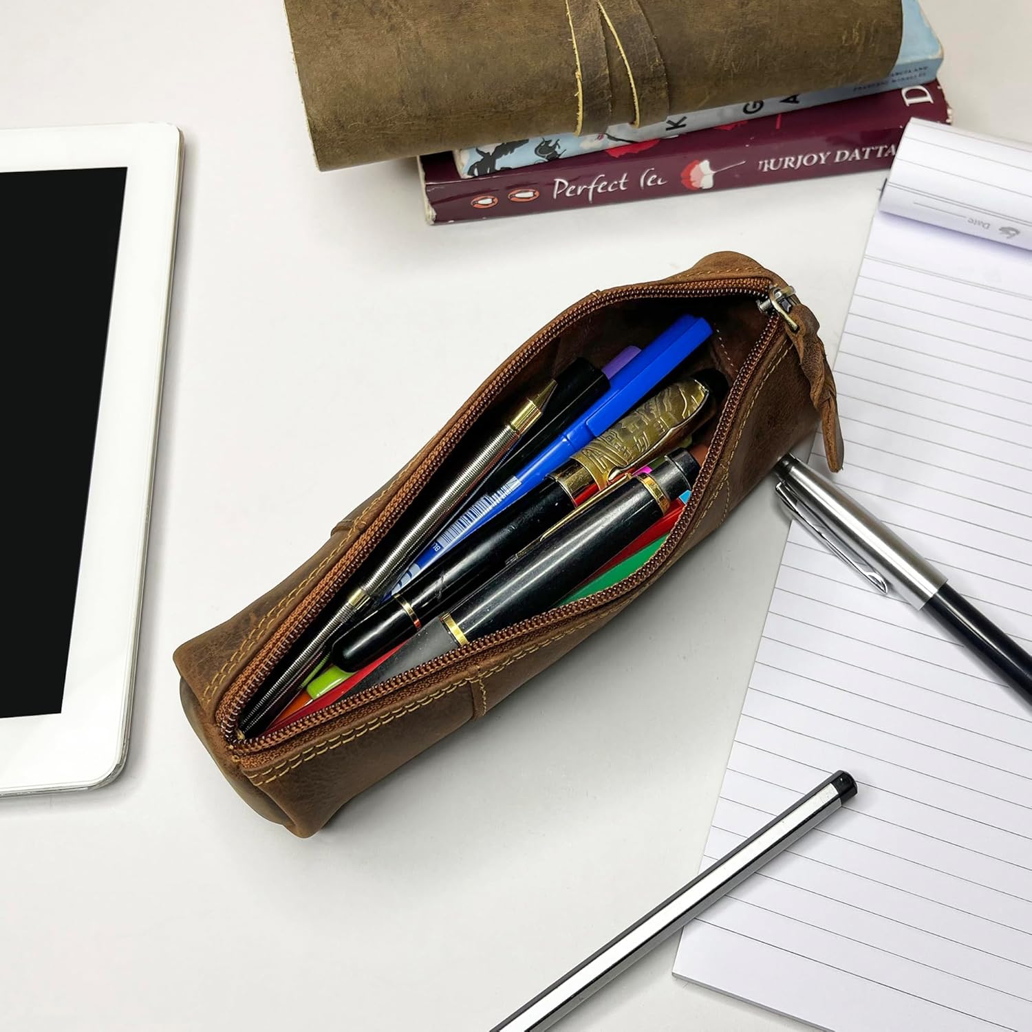 Leather Pencil Case with Full  - Leatherwork Products 评论和价格