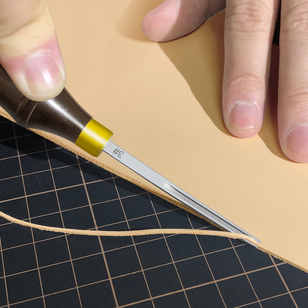 Leather Edge Beveler PRO Skivi - Leatherwork Edge Creaser 评论和价格