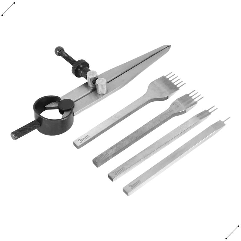 Leather Chisel Set, Prong Diam - Wing Divider Stitch 评论和价格