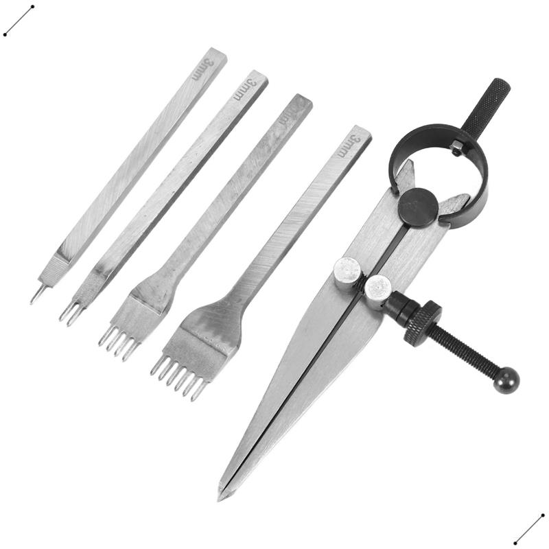 Leather Chisel Set, Prong Diam - Wing Divider Stitch 评论和价格
