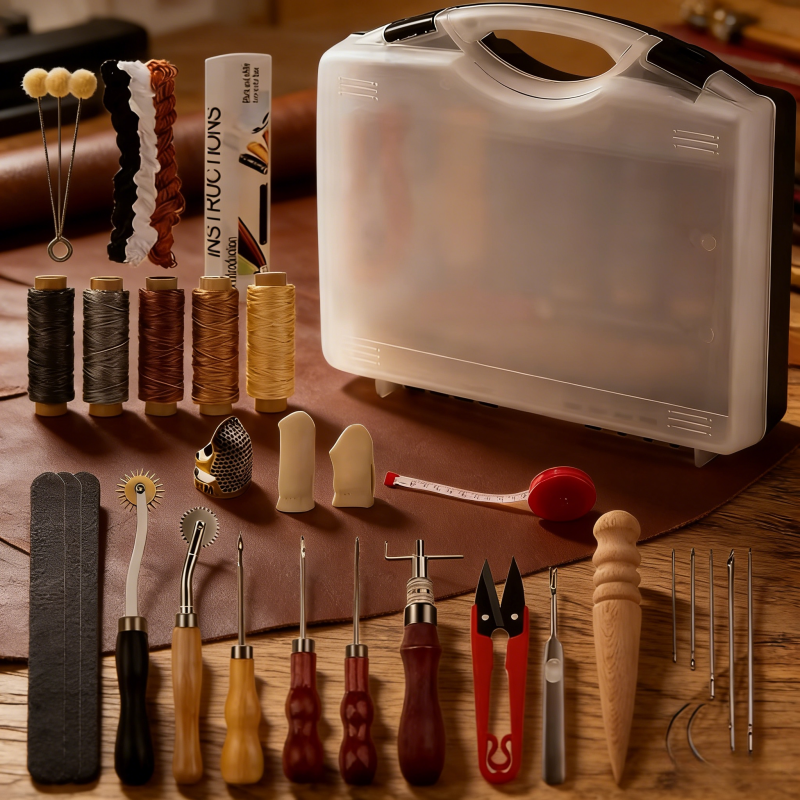 Leather Craft Tool Kit Leather - Leatherwork Punching Tool 评论和价格