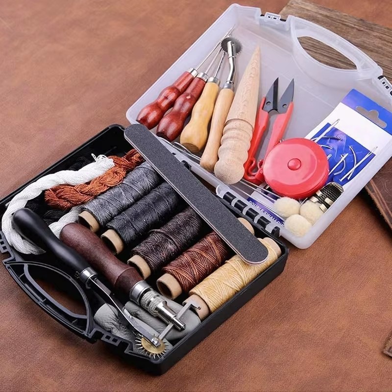 Leather Craft Tool Kit Leather - Leatherwork Punching Tool 评论和价格