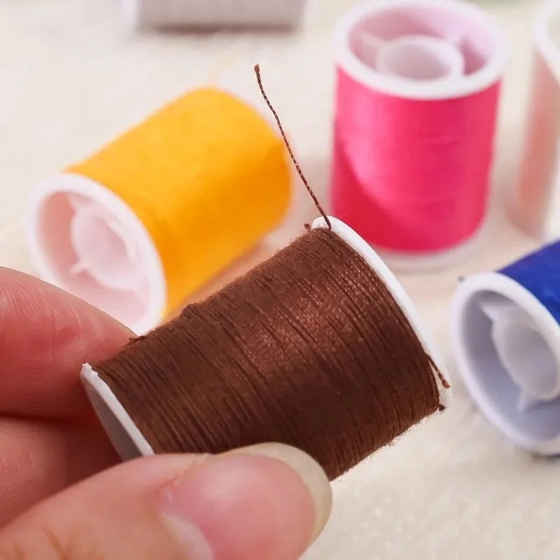 Colourful Bobbins Sewing Threa - Waxed Thread Linen 评论和价格