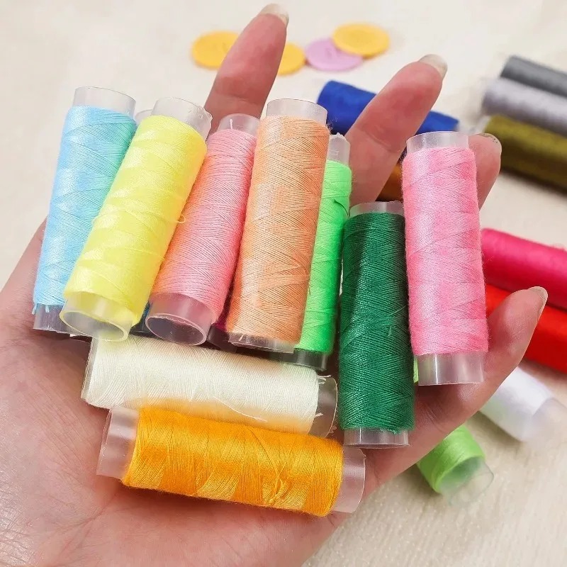 Colourful Bobbins Sewing Threa - Waxed Thread Linen 评论和价格