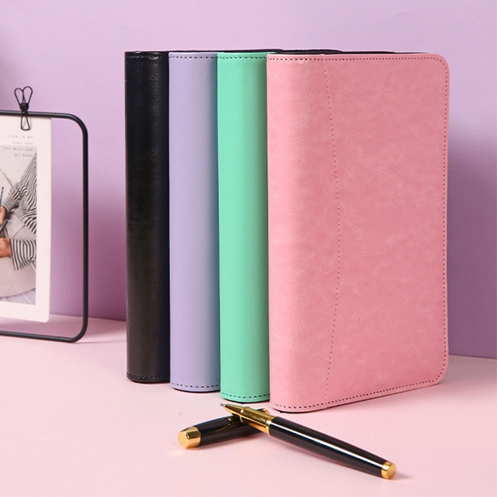 6-Ring File Folder A6 PU Leath - Leatherwork Books 评论和价格