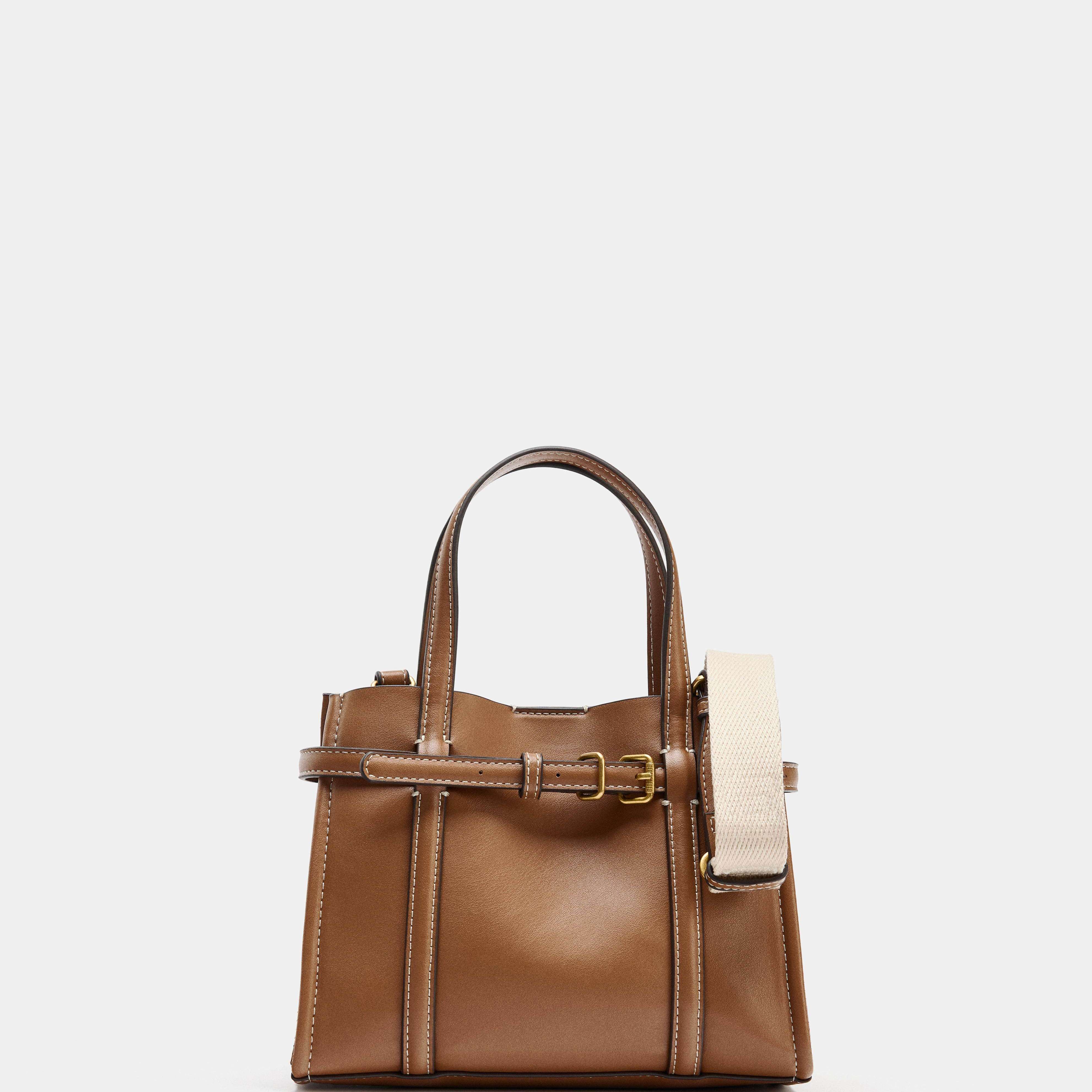Mini Commuter Brown Handbag Si - Leatherwork Essentials 评论和价格
