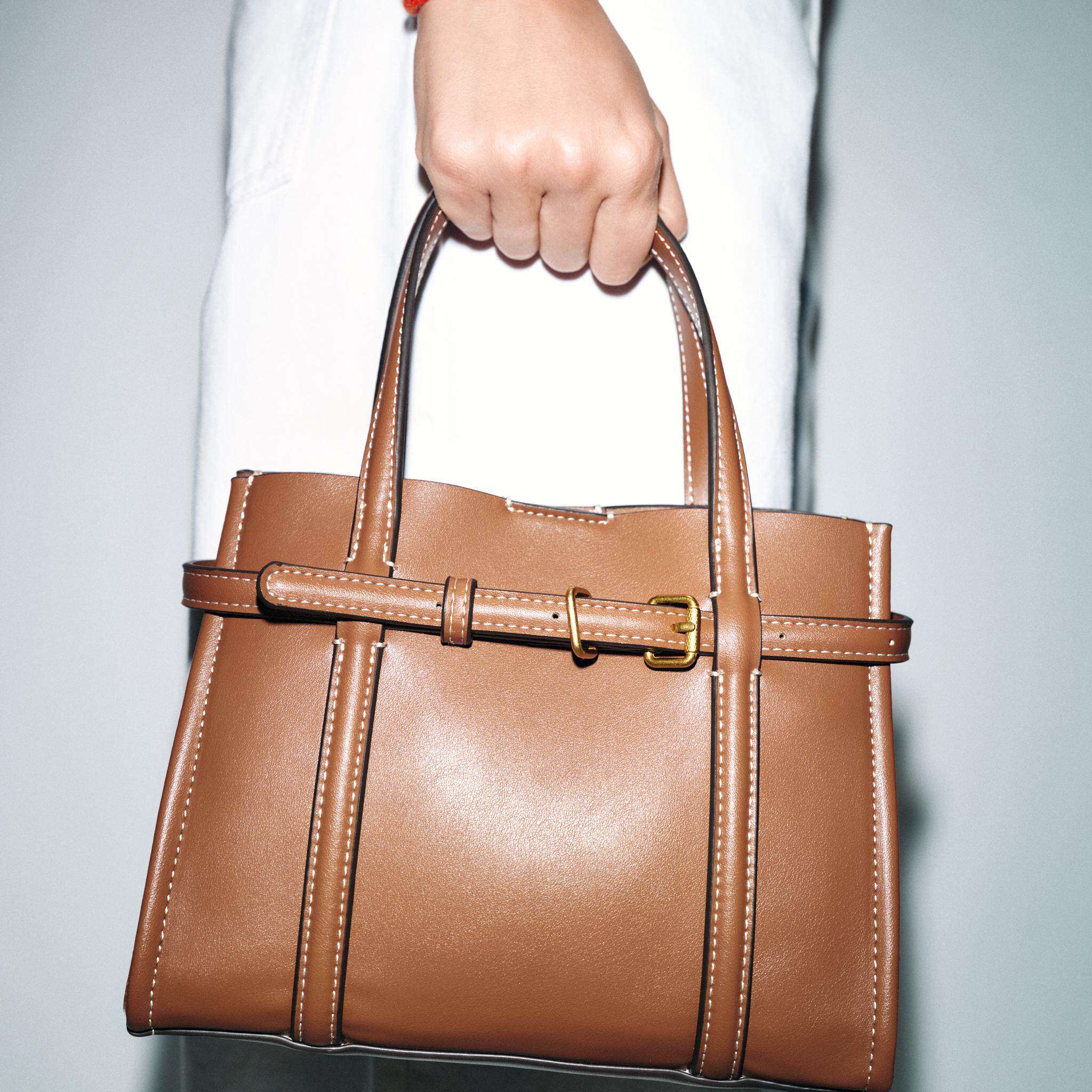 Mini Commuter Brown Handbag Si - Leatherwork Essentials 评论和价格