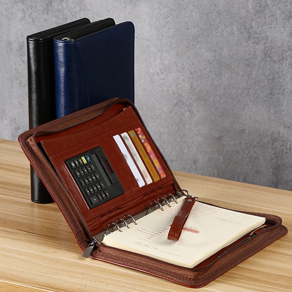 Portable File Folder 6-Ring Ca - Leatherwork Books 评论和价格