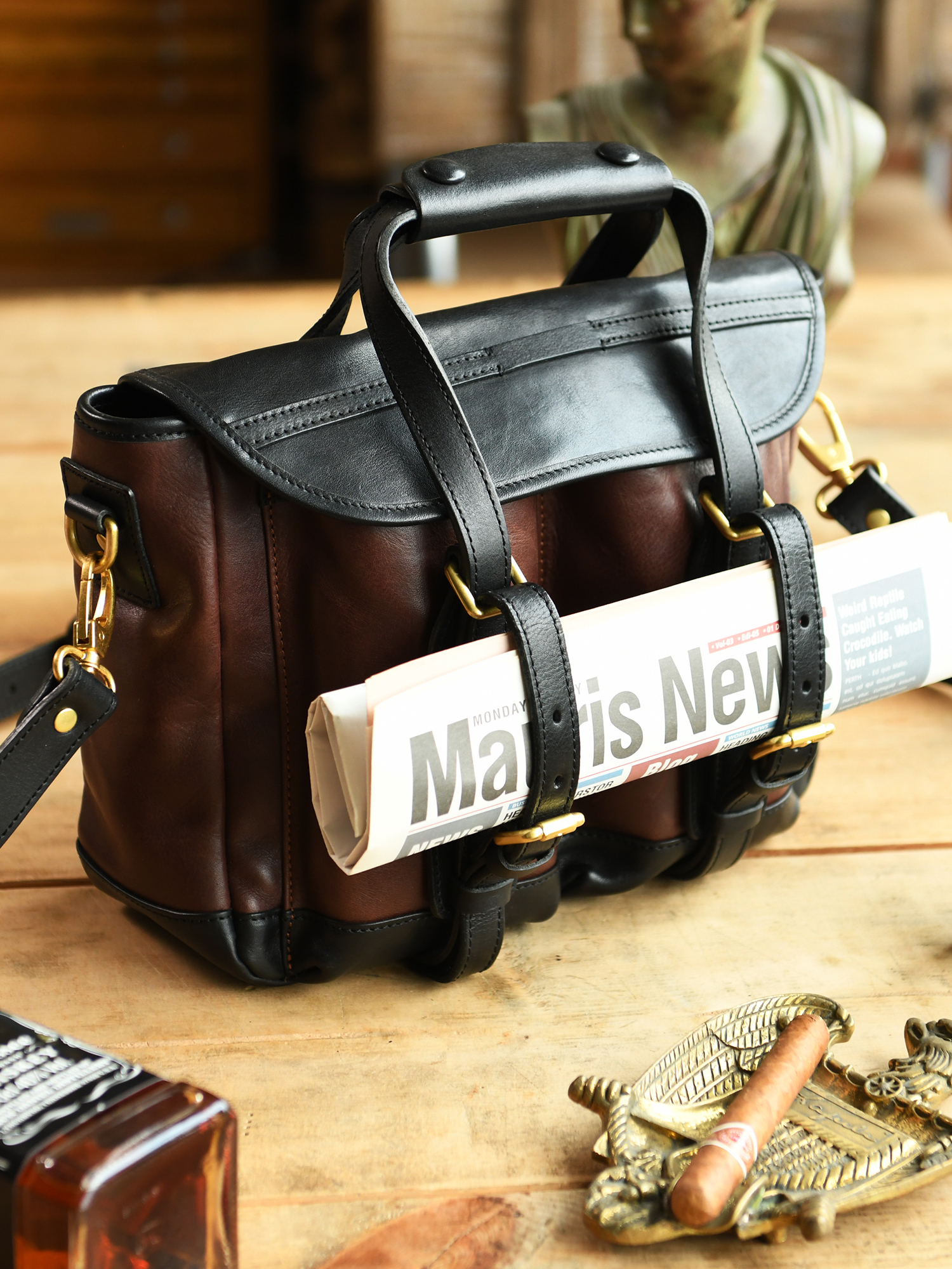 Vintage high quality first lay - Leather Work Handbag 评论和价格