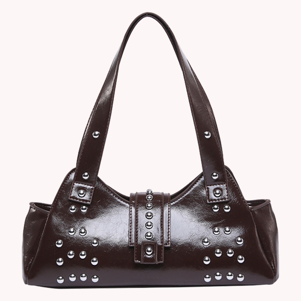 Shoulder Bag for Women Rivet P - Leather Work Handbag 评论和价格