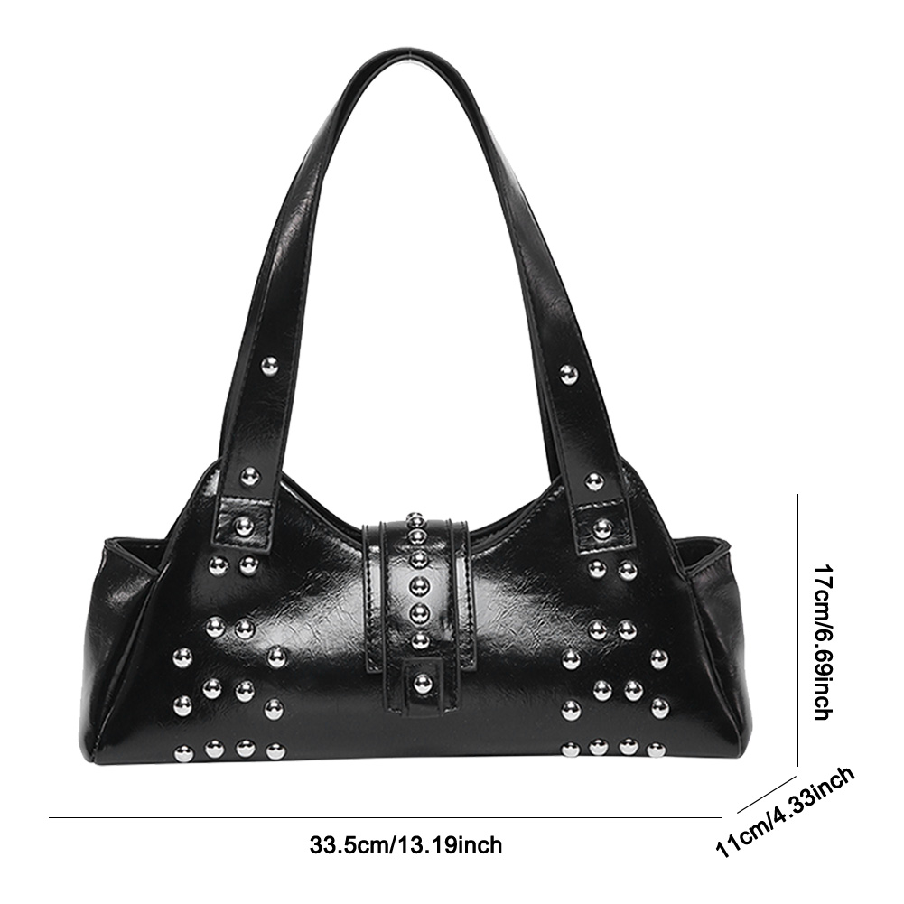 Shoulder Bag for Women Rivet P - Leather Work Handbag 评论和价格