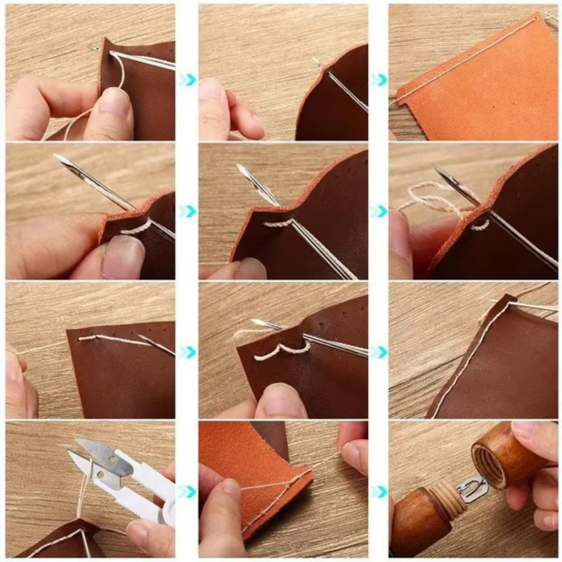 1 Set Leather Sewing Stitching - Waxed Thread Linen 评论和价格