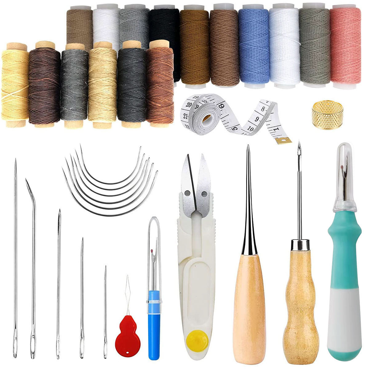 34-Piece Leather Craft Tools K - Leatherwork For Beginners 评论和价格