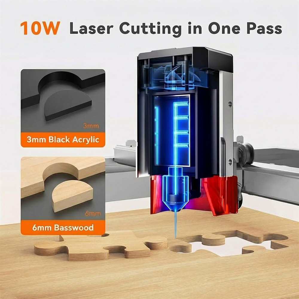 TOOCAA L2 10W AI Desktop Laser - Leatherwork Classes 评论和价格